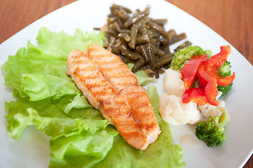 Image showing salmon steak