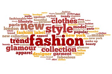 Image showing Fashion words