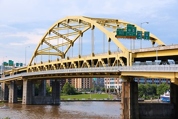 Image showing Pittsburgh bridge