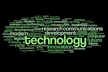 Image showing Technology tag cloud