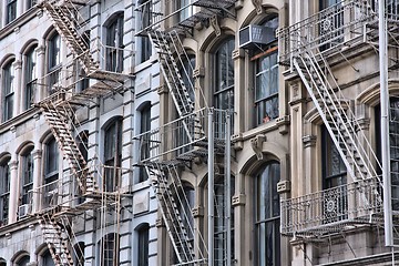 Image showing Fire escape stairs