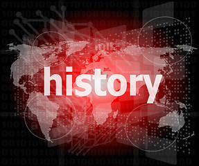 Image showing Time concept: history on digital background