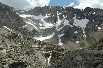 Image showing Snowcapped peaks