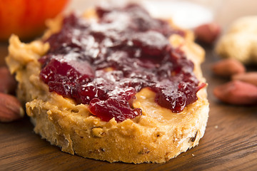 Image showing Peanut Butter and Jelly Sandwich