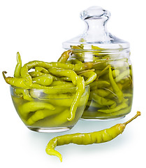 Image showing pickled spicy green pepper