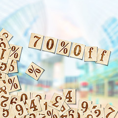 Image showing 70 % off