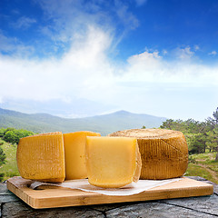 Image showing cheese platter