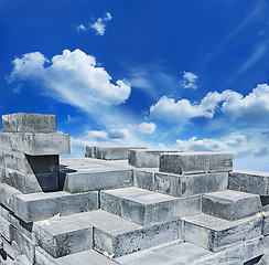 Image showing Pile of bricks