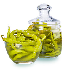 Image showing pickled spicy green pepper