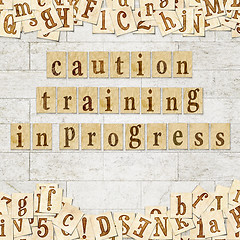 Image showing caution training in progress