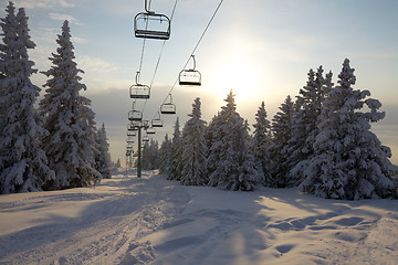 Image showing Ski lift