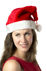 Image showing Portrait Smiling Santa Woman