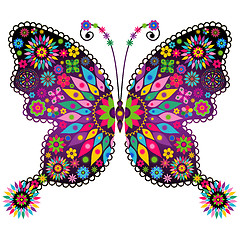 Image showing Fantasy vivid vintage butterfly