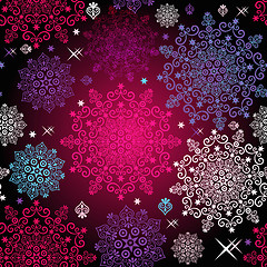 Image showing Seamless colorful christmas pattern