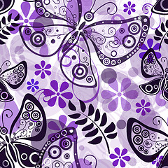 Image showing Seamless floral pattern