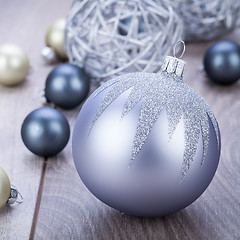 Image showing festive glitter christmas decoration