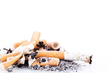 Image showing stop smoking cigarettes isolated