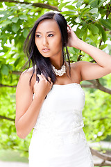 Image showing attractive young asian woman beauty portrait 