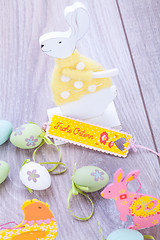 Image showing festive traditional easter egg decoration 