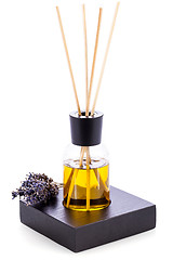 Image showing aromatic lavender oil fragrant object isolated