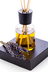 Image showing aromatic lavender oil fragrant object isolated