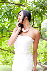 Image showing attractive young asian woman beauty portrait 