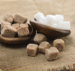 Image showing  Brown And White Sugar