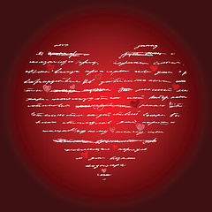 Image showing Heart illustration. Love. Vector background.