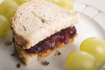 Image showing Peanut Butter and Jelly Sandwich