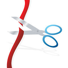 Image showing cut ribbon