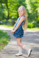 Image showing Adorable blond girl