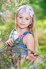 Image showing Portrait of blond girl
