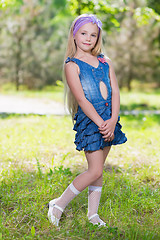 Image showing Little blond girl