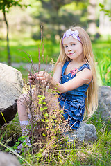Image showing Nice little blond girl