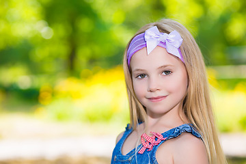 Image showing Portrait of little girl