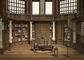 Image showing Antique Library