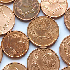 Image showing Euro coins