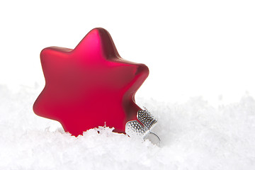 Image showing christmas ornament red