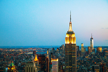 Image showing New York City cityscape in the night