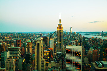 Image showing New York City cityscape in the night