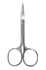 Image showing manicure scissors on a white background 