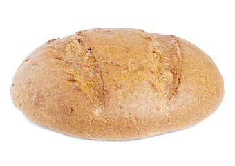 Image showing White bread loaf isolated on white background 