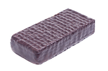 Image showing chocolate wafer isolated on a white background 