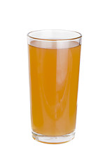 Image showing glasses of apples fruit juice on white background