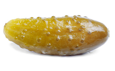 Image showing marinated cucumber  isolation on white