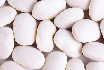 Image showing white beans close up background 