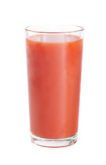 Image showing tomato juice glass isolated on white background 