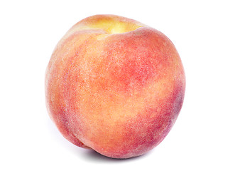 Image showing juicy peach on a white background 