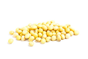 Image showing soybean isolated on white 