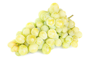 Image showing Bunch of fresh grapes isolated on white background 